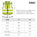 Flourescent 3M Multi Taschen Mesh Reflektierende Construction Tool Weste Arbeitskleidung ANSI 107 Hi Vis Engineer Sicherheit Jacke Weste